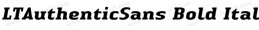 LTAuthenticSans Bold Italic005000字体转换